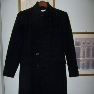 Women’s vintage 100% wool black Lorendale by Bromleigh pea coat.